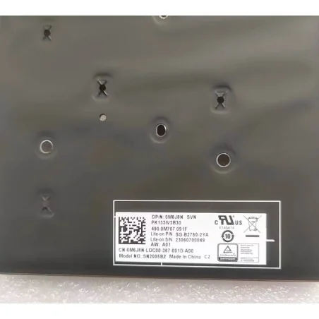 Teclado SA YU SL Croata Esloveno 0M6J8N SG-B2750-2YA PK133IV3B30 SN2005BZ para Dell Latitude 5320 7320 7330 (con retroiluminación)