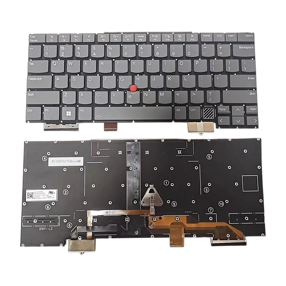 Clavier anglais US SN21K90190 SG-A3430-XUA pour Lenovo ThinkPad X1 Yoga 2024 (rétroéclairé) Clavier anglais US SN21K90190 SG-A3430-XUA pour Lenovo ThinkPad X1 Yoga 2024 (rétroéclairé)