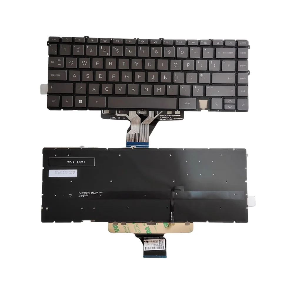 Teclado inglés UK SG-A2600-XBA PK132V61C10 SN7191BL para HP 13-AY 13T-BA 13-BD TPN-C147 TPN-C145 (retroiluminado) Teclado inglés UK SG-A2600-XBA PK132V61C10 SN7191BL para HP 13-AY 13T-BA 13-BD TPN-C147 TPN-C145 (retroiluminado)