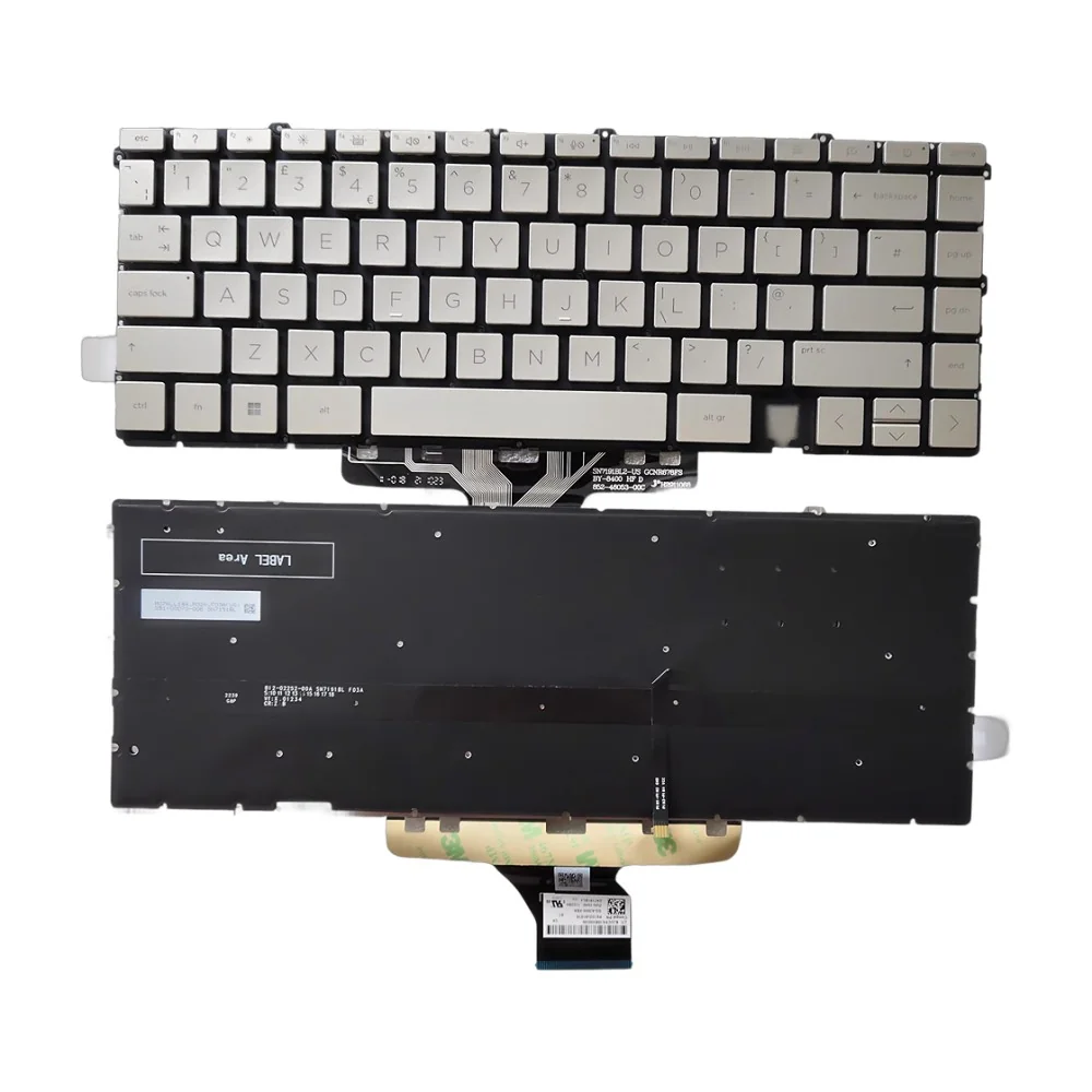 Teclado inglés UK SG-A2640-XBA PK132V61E10 SN7191BL4 para HP 13-AY 13T-BA 13-BD TPN-C147 TPN-C145 (retroiluminado)