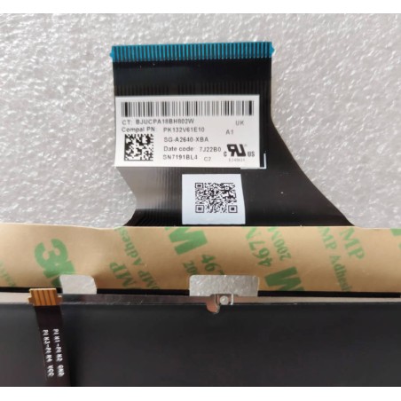 Teclado inglés UK SG-A2640-XBA PK132V61E10 SN7191BL4 para HP 13-AY 13T-BA 13-BD TPN-C147 TPN-C145 (retroiluminado)