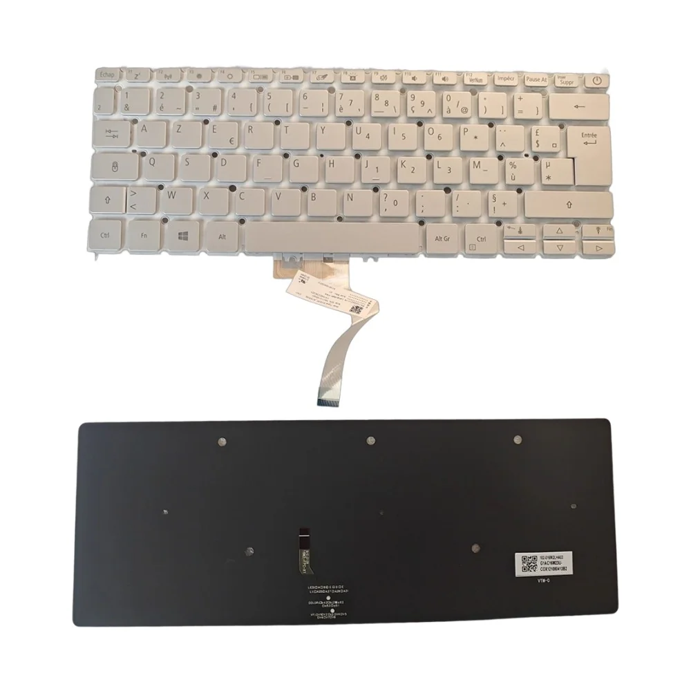 Teclado francés FR ACM16M26F0 NKI13130WY PK132WG1C18 SV03P_A70SWL para Acer Swift 5 SF514-52 SF514-53 SF514-53 (Retroiluminado)
