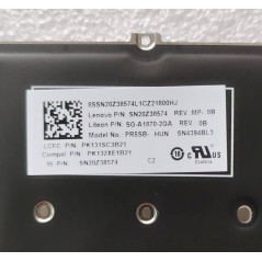 Tastiera HU Ungherese SN20Z38574 SG-A1870-2GA PK132XE1B21 SN4394BL3 per Lenovo ThinkBook 15 G2 ARE/ITL (Retroilluminata)
