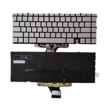 Teclado GR Alemán SG-A2610-XDA PK132V61A11 SN7191BL1 para HP ENVY x360 13-AY 13T-BA 13-BD TPN-C147 TPN-C145 (Retroiluminado) ...