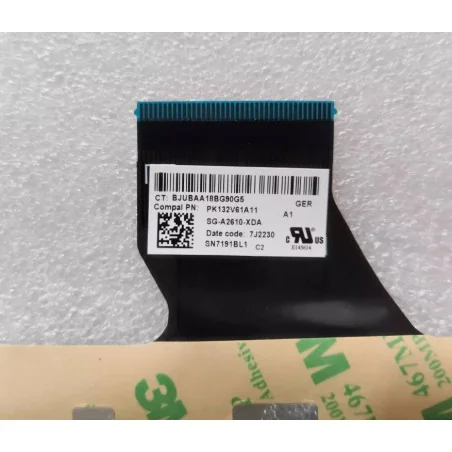 Tastiera GR Tedesca SG-A2610-XDA PK132V61A11 SN7191BL1 per HP ENVY x360 13-AY 13T-BA 13-BD TPN-C147 TPN-C145 (Retroilluminata)