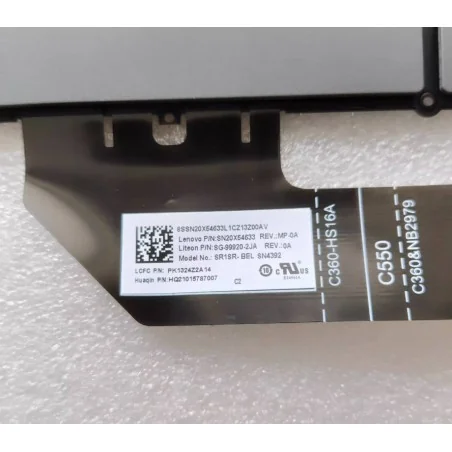 Teclado BE Francés SN20X54633 SG-99920-2JA PK1324Z2A14 para Lenovo IdeaPad Flex 5 CB-13IML05