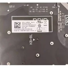 Tastiera BG Bulgara 0J3PM2 SG-A5720-27A SN2010B1 per Dell Inspiron 16 7620 (Retroilluminata)