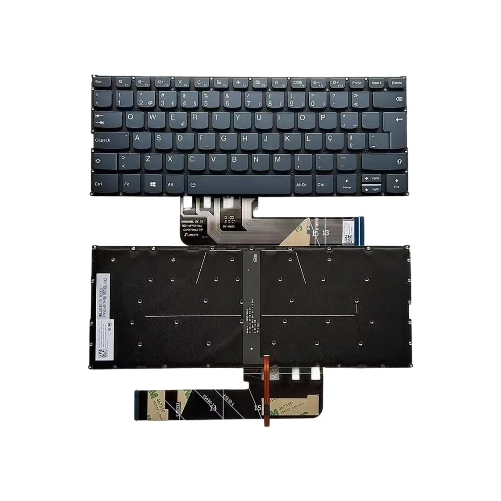 Teclado PO Portugués SN20Z53160 SG-A0420-2PA PK1336T2A14 para Lenovo Yoga 530-14 (Retroiluminado)
