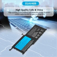 Batteria 01AV409 56Wh per Lenovo ThinkPad X1 Carbon Gen 4/2016, X1 Yoga Gen 1/2 – 15.2V Li-ion di ricambio €39.50