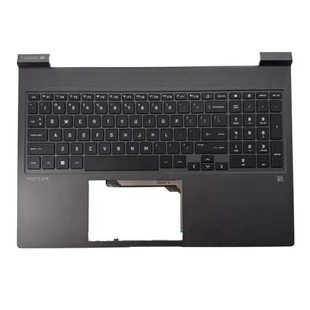 Palmrest Upper Cover with US English Keyboard (with RGB Backlit) AP993000201 N42473-001 for HP Victus 16-R / 16-S TPN-C169 / ...