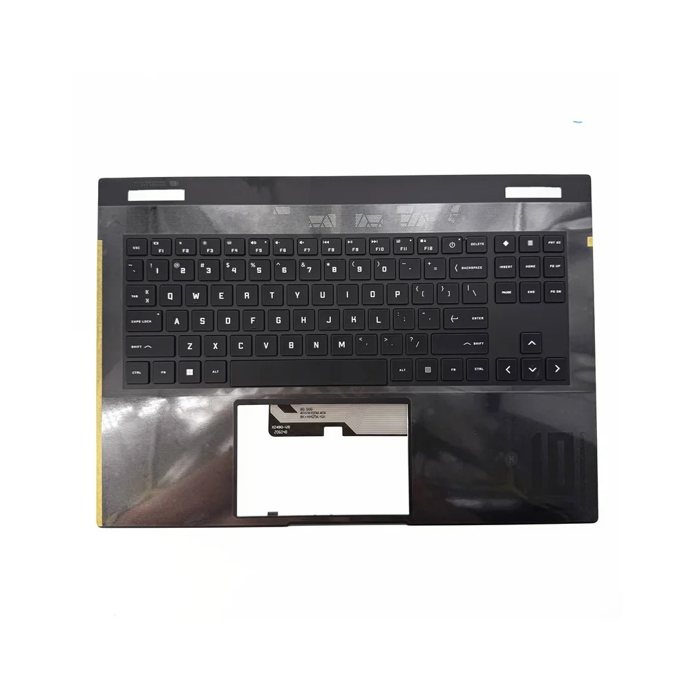 Palmrest Upper Cover with US English Keyboard (with RGB Backlit) N45347-001 AM999000101 for HP OMEN 16-WD / 16-WF / 16-XD TPN-C167 Palmrest Upper Cover with US English Keyboard (with RGB Backlit) N45347-001 AM999000101 for HP OMEN 16-WD / 16-WF / 16-XD TPN-C167