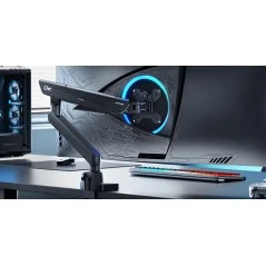 HumaneX TX02 Monitor Stand – Robotic Arm Aluminum Alloy Base