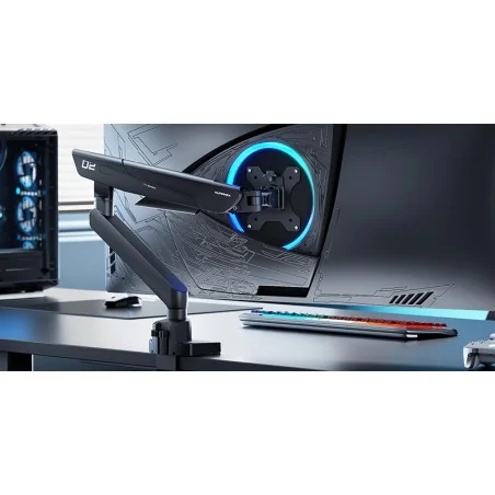 HumaneX TX02 Monitor Stand – Robotic Arm Aluminum Alloy Base