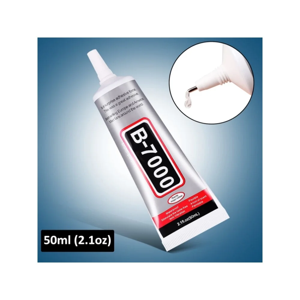 Colle Adhésive Multifonction B-7000 50mL pour Réparations DIY