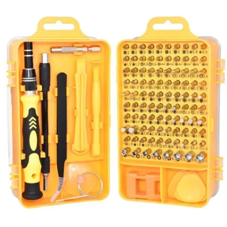 Kit Tournevis Magnétiques 110 en 1 pour Réparation de Téléphones et Électroniques €7.35