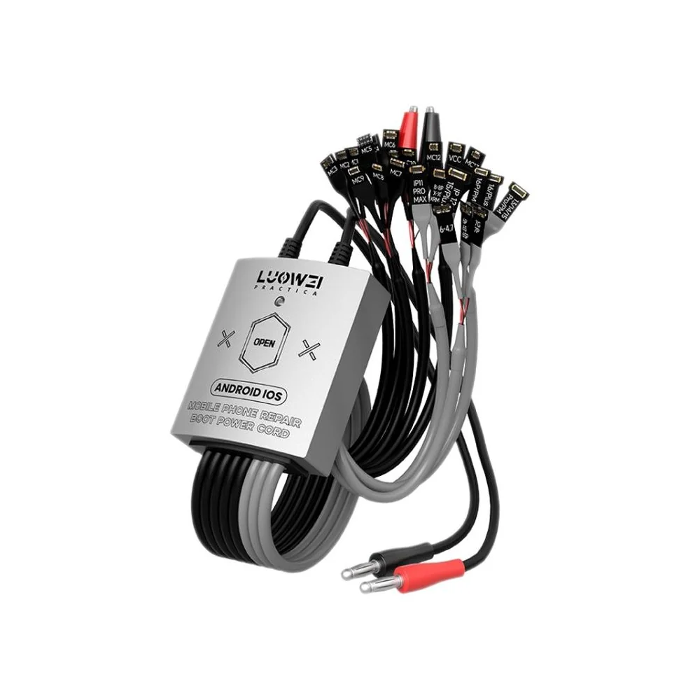 Cavo di avviamento Luowei LW-325 per riparazione telefoni – iPhone 8-16 Pro Max e Android Cavo di avviamento Luowei LW-325 per riparazione telefoni – iPhone 8-16 Pro Max e Android