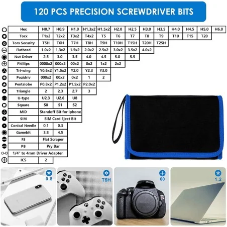 142-in-1 Precision Magnetic Screwdriver Set – PC & Phone Repair Tool Kit
