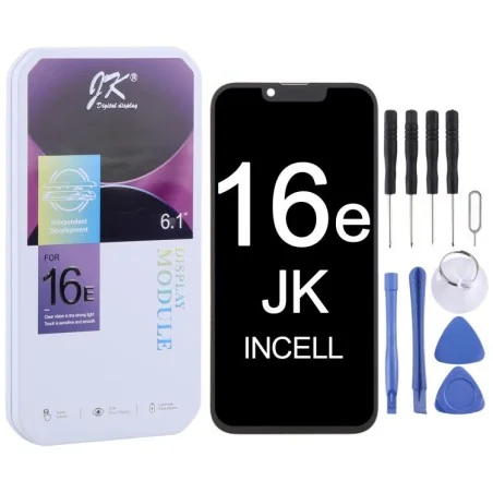 JK Incell LCD Full Screen + Touch Screen Digitizer Assembly for iPhone 16e €30.50