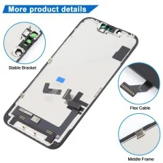 JK Incell LCD Full Screen + Touch Screen Digitizer Assembly for iPhone 16e €30.50