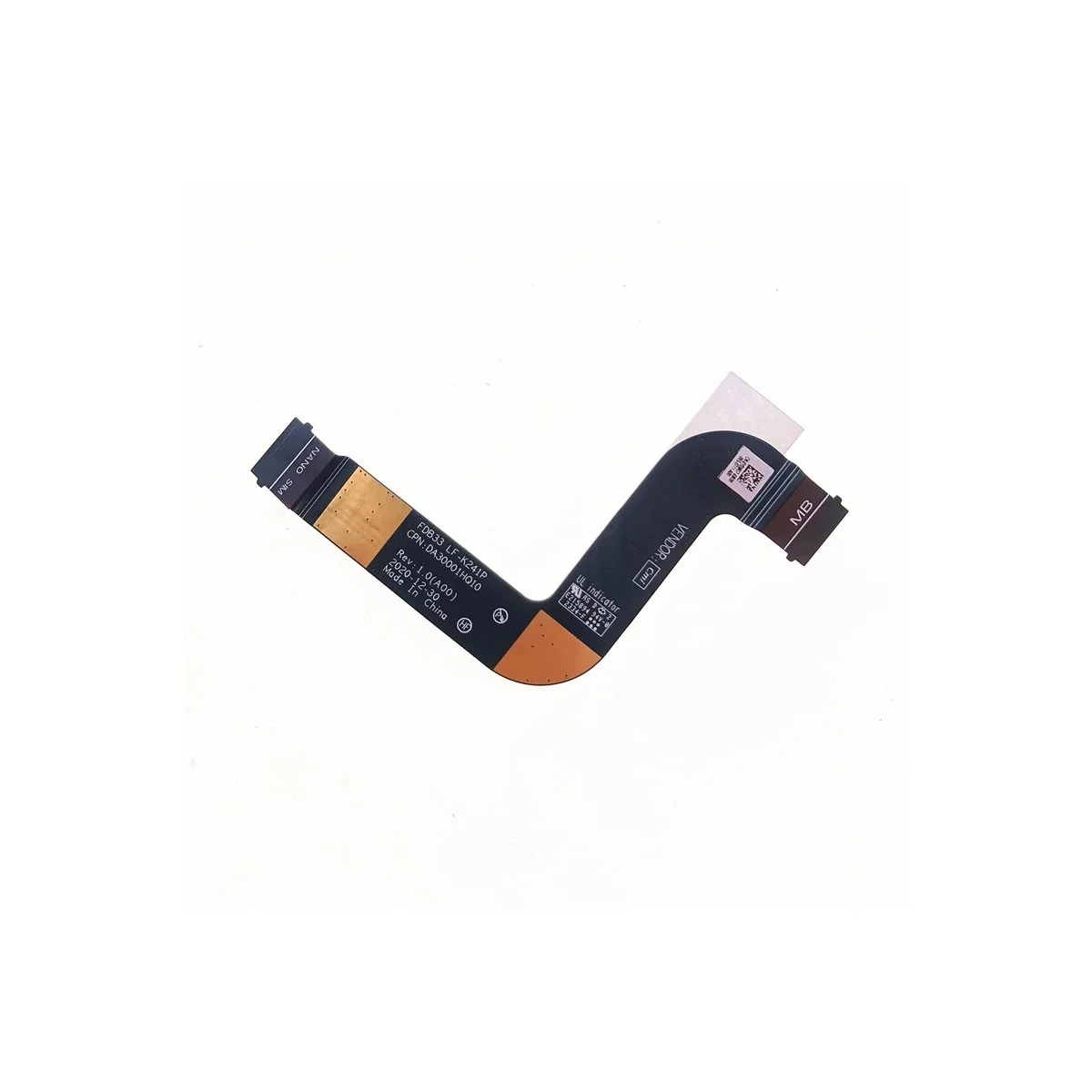 Câble Connecteur Carte SIM 0Y0MG7 LF-K241P DA30001HQ10 pour Dell Latitude 7320 Detachable