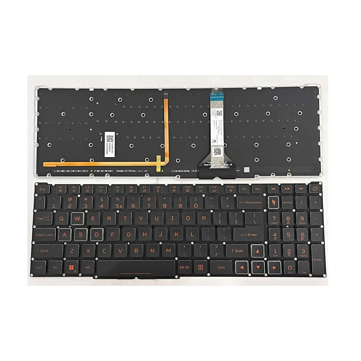 US-Englische Tastatur für Acer Nitro V16 ANV16-41 ANV16-71 (Beleuchtet) US-Englische Tastatur für Acer Nitro V16 ANV16-41 ANV16-71 (Beleuchtet)