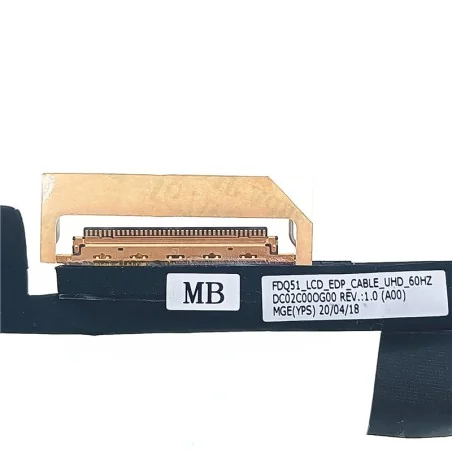 eDP UHD 60Hz Flex Video Screen Cable 0G50J1 / DC02C00OG00 for Dell Alienware M15 R3/R4