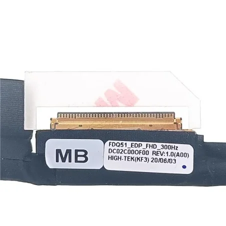 Cavo Flex Schermo LCD eDP FHD 300Hz 40 PINs 0R37RV / DC02C00OF00 per Dell Alienware M15 R3/R4