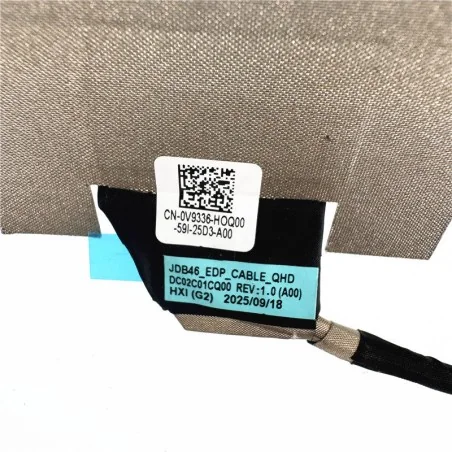Cable Flex LCD eDP QHD 3K 0V9336 DC02C01CQ00 para Dell Pro 14 Premium PA14250