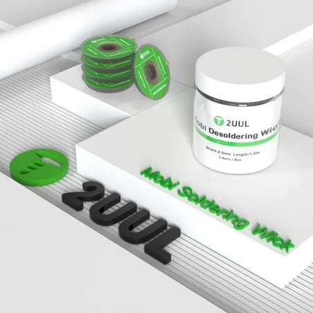 DW01 Mobi Entlötlitze 2mm × 1.5m (5 Stück)