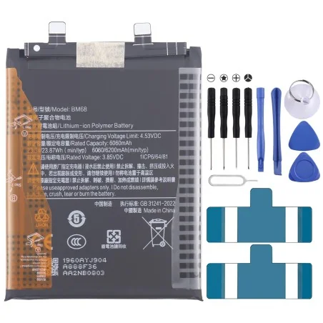 Li-Polymer Battery Replacement BM68 6200mAh for Xiaomi Redmi Note 14 Pro+ 5G €12.50