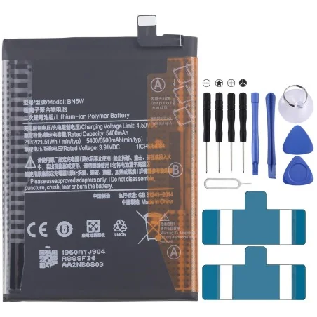 Batterie Li-Polymère de Remplacement BN5W 5500mAh pour Xiaomi Redmi Note 14 Pro €9.10