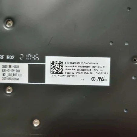 Französische BEL Tastatur SN21B43866 SG-A3080-2JA für Lenovo Legion Y7000 / R7000