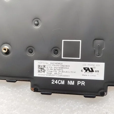 Kanadisch-Französische Tastatur CF 5N21M39732 2H-BDUECL70141 SN21M39520 PK1338Z3B33 für Lenovo ThinkPad L16 Gen 1 (Hintergrundbeleuchtet)