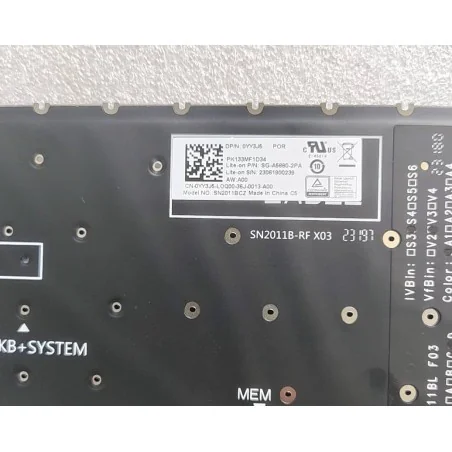 PO Portuguese Keyboard 0YY3J5 SG-A5880-2PA SN2011BCZ PK133MF1D34 for Dell Latitude 3510 3511 3515 3520 5510 5518