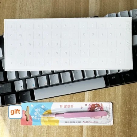 Italian Keyboard Letter Transfer Stickers – UV Waterproof & Scratch-Resistant Key Labels