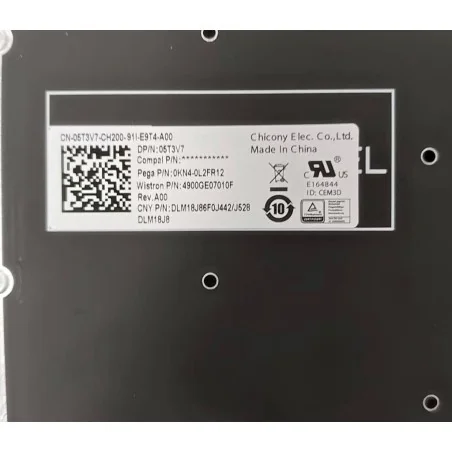 Tastiera Francese FR 05T3V7 per Dell Inspiron 5584 5590 5594 (Retroilluminata)