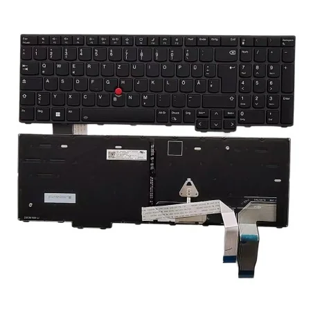 Teclado Alemán (GR) 5N21K05089 SG-B1530 SN3103B01 para Lenovo ThinkPad P16V Gen 1 / T16 Gen 2 / L15 Gen 4 / P16S Gen 2 (Retro...