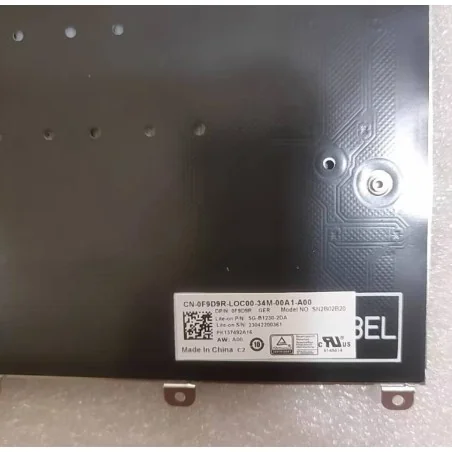 Deutsche Tastatur GR 0F9D9R SG-B2130-2DA SN2B02B20 PK137492A16 für Dell Latitude 9440 / 9450 (Beleuchtet)