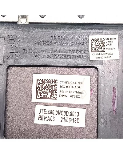 Palmrest upper cover with US version keyboard 0VPJVX 460.0NC0D.0013 for Dell Vostro 15 5510 5515 €87.90