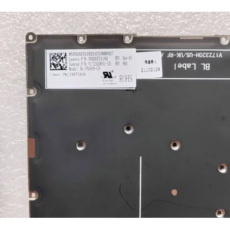 Tastiera Cinese Tradizionale TW SN20Z53192 V172320HS1-CH PK1336T3A04 per Lenovo Yoga 530-14 (Retroilluminata)