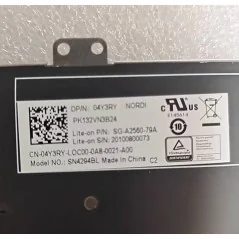NE Nordic Schwedisch / Finnisch / Norwegisch / Dänisch Tastatur 04Y3RY SG-A2560-79A PK132VN3B24 SN4294BL für Dell Latitude 7410 2-in-1 (Hintergrundbeleuchtet)
