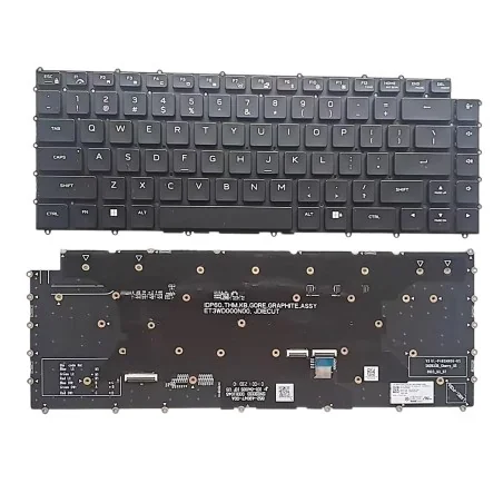 Teclado Inglés US 0W0XN5 SG‑B3730‑XUA SN2B33B20 PK133WD2B00 para Dell Alienware M16 R1 / X16 R1 / X16 R2 (Retroiluminación RG...