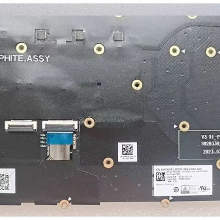 US Englische Tastatur 0W0XN5 SG‑B3730‑XUA SN2B33B20 PK133WD2B00 für Dell Alienware M16 R1 / X16 R1 / X16 R2 (Hintergrundbeleuchtet RGB)