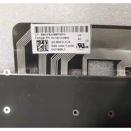 Teclado Inglés US SN7193BL3 SG-B0410-XUA PK132YK2B00 para HP EliteBook x360 1040 G7 / G8 (Retroiluminado)