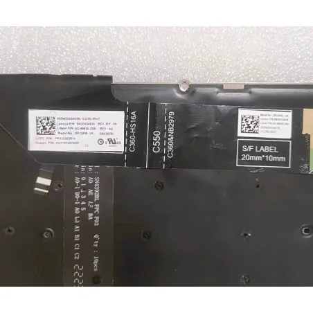 Clavier Anglais UK SN20X54639 SG-99930-2BA PK1324Z2B10 SN4392BL pour Lenovo IdeaPad Flex 5 CB 13IML05 (Rétroéclairé)