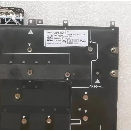 US-Englische Tastatur 01RTVF SG-B1600-XUA PK133Q71A00 SN2122B für Dell XPS 13 Plus 9315 (Beleuchtet)