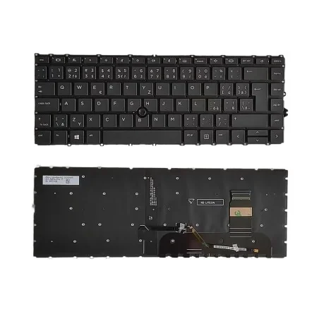 Clavier Tchèque CZ CS SZ M07091-FL1 pour HP EliteBook 840 G7 / 845 G7 / 840 G8 (Rétroéclairé) €26.50