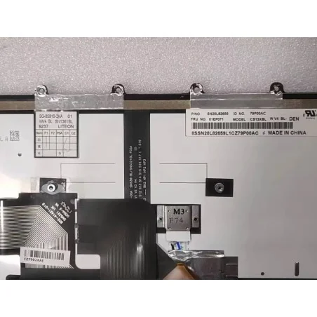 Tastiera Svedese SD 01EP071 SN20L82659 CS13XBL SG‑85910‑2KA per Lenovo ThinkPad X270 (Retroilluminata)