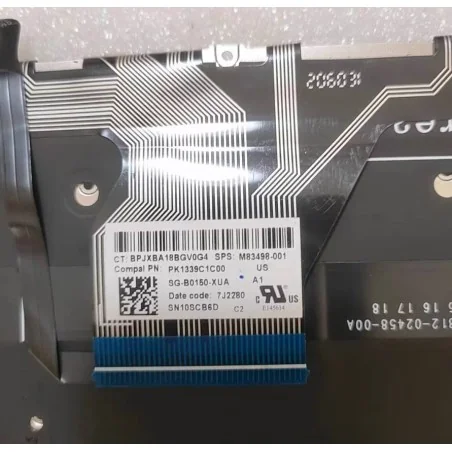 US Englische Tastatur M83498‑001 SG‑B0150‑XUA SN10SCB6D PK1339C1C00 für HP X360 16 / 16‑F / 16T‑F (Hintergrundbeleuchtet)