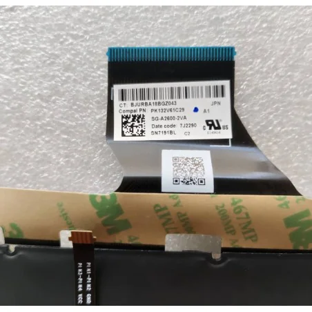 Tastiera Giapponese JP SG-A2600-2VA PK132V61C29 SN7191BL per HP 13-AY 13T-BA 13-BD TPN-C147 TPN-C145 (Retroilluminata)